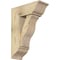 Ekena Millwork Funston Traditional Rough Sawn Bracket w/ Offset Brace, Douglas Fir, 8"W x 20"D x 28"H BKT0806X20X28FST01RDF - alternate 1